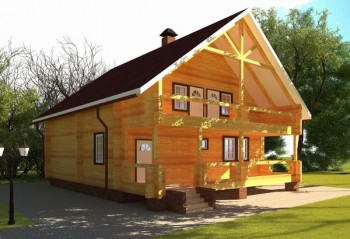 Дачные домики из бруса 